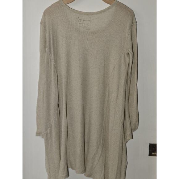 Free people we the free Sz XS oversized Waffle Stretch Flowy handkerchief hem - Picture 4 of 10